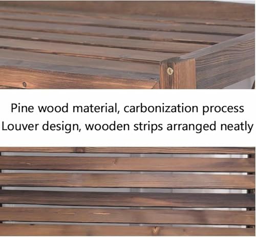 Couvercle de climatisation externe en bois avec écran décoratif - 4