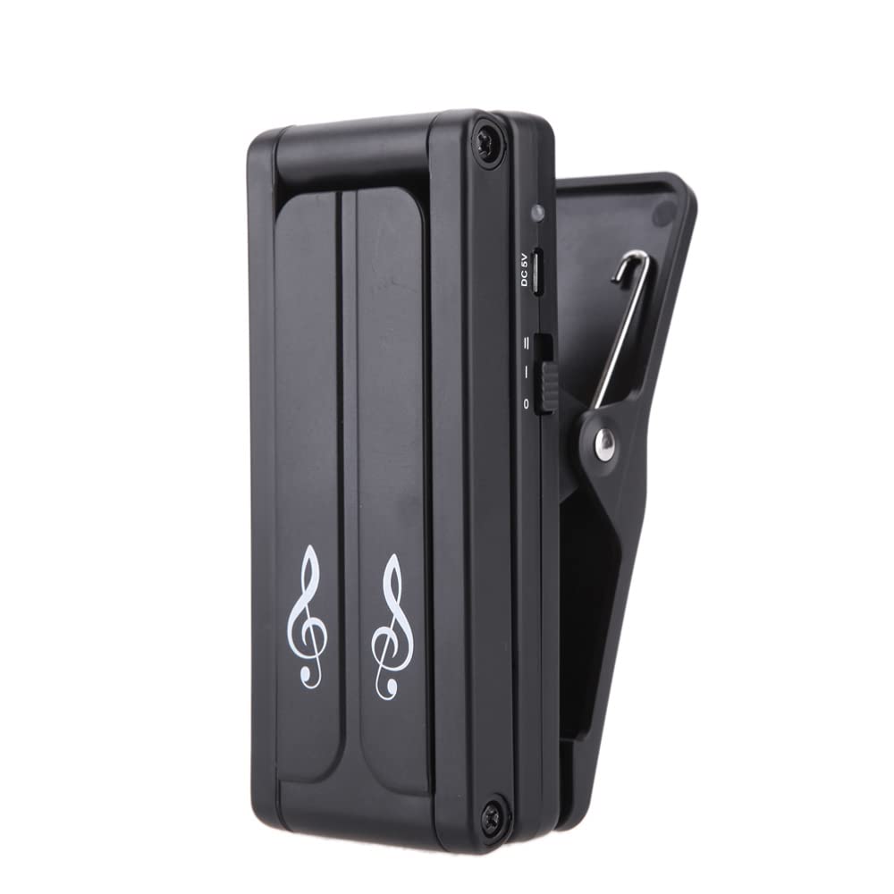 HUIOP AL-1 Lampada da leggio Ricaricabile con Clip per Pianoforte Luce da palco a LED Carica USB Portatile compatta Universale,Stand Lampada