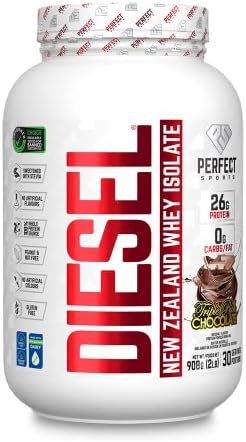 DIESEL New Zealand Whey Protein - Triple Rich Dark Chocolate, 2lb...