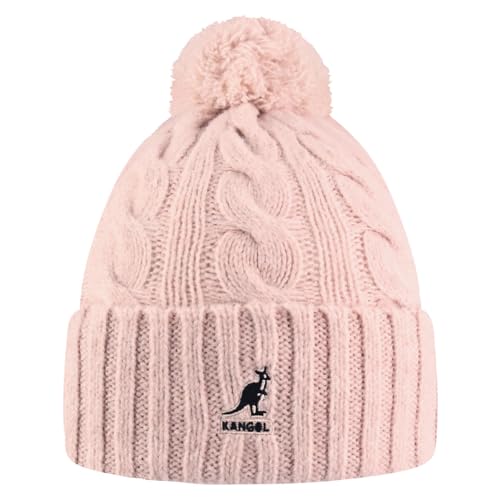 Kangol Pompom Beanie Béret Mixte - Bonnet d'hiver noir classique