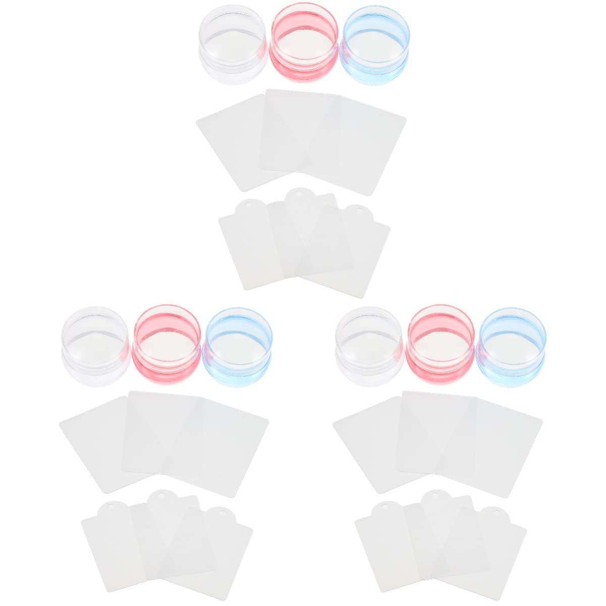 FRCOLOR 9sets Stamping Per Nail Art Stamper Silicone Piastre Per Unghie Per Manicure Design e Facile Usare Per Decorazioni e