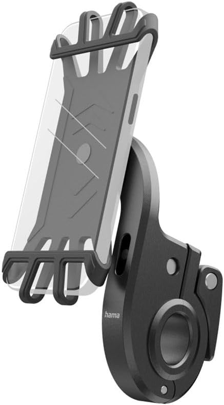 Hama Electric Bike Phone Holder Quick Install Silicone Rotatable Universal