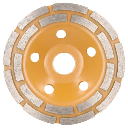 DEDRA Disque diamanté - Double segments - 125 mm / 22,2 mm - Dynamic - Pour le ponçage à sec du béton, des pierres et des dérivés de construction - Convient pour une utilisation continue