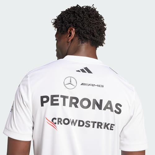 Image of adidas Mercedes - Amg Petronas Formula One Team Driver Jersey Black Men (Short Sleeve) Men's (Pack of 1)