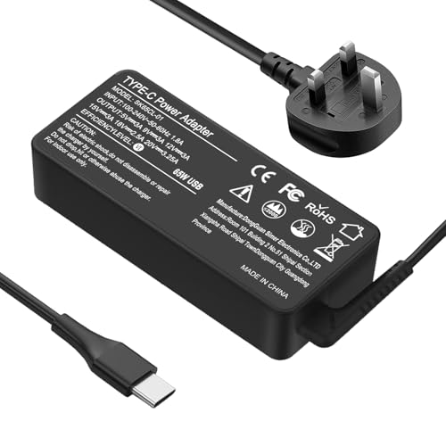Universal 65W 45W USB C Laptop Charger Compatible With L enovo Chromebook 100e 300e 500e C330 S330 L enovo ThinkPad T430 T440 T480 T490 T580 E440 E531 E540 L440 Type C AC Adapter Power Supply