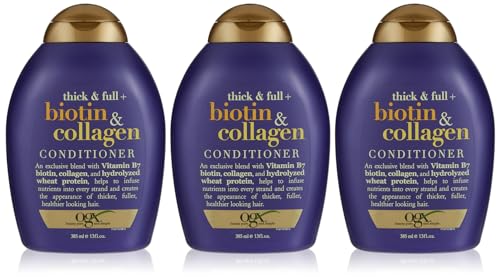 Ogx Conditioner Biotin & Collagen 13 Ounce (384ml) (3 Pack)