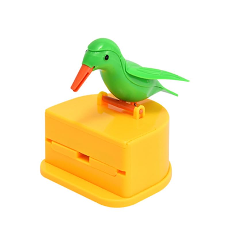 Amazon.co.jp: 鳥 楊枝箱 つまようじ入れ ワンプッシュ式 押す 自動 