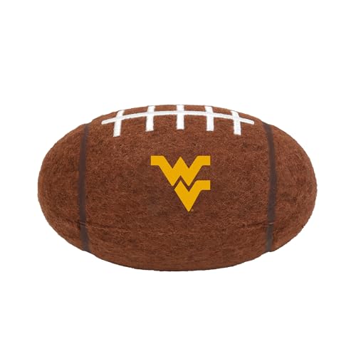 Littlearth NCAA Tough Chewer Pet Football West Virginia Mountaineers