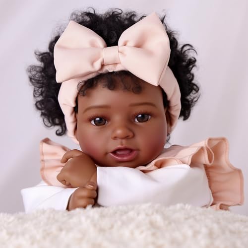 Muñeca Bebé Reborn Realista 20 Pulgadas Cuerpo de Tela y Vinilo miniatura 5