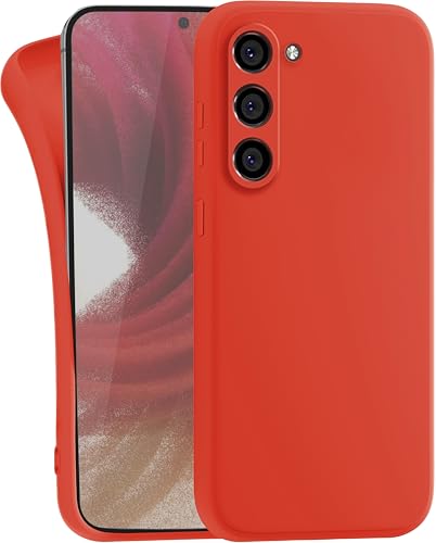 MyGadget Funda para Samsung Galaxy S23 en Silicona TPU - Carcasa Slim & Flexible - Case Resistente Antigolpes y Anti choques - Ultra Protectora Naranja