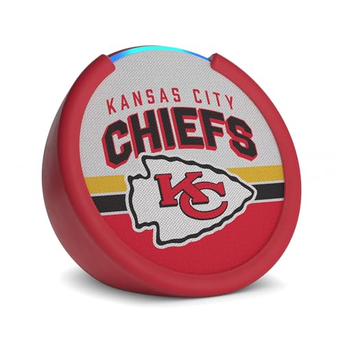 Amazon Echo Pop (newest model) | Officially Licensed NFL Limited-Edition | Kansas City Chiefs ('25-26 Season Design)