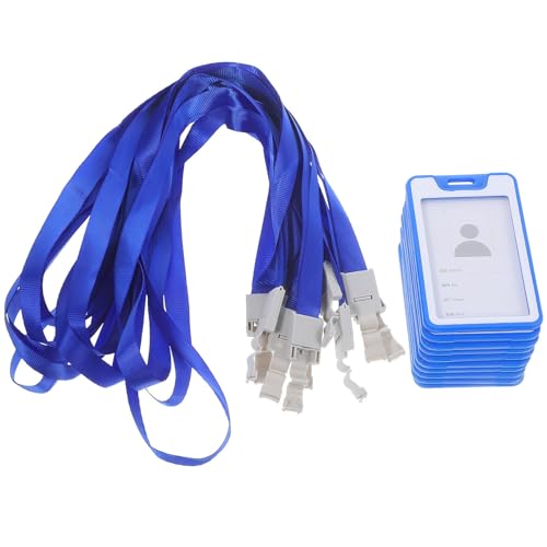 Fundas transparentes para tarjetas de identificación con cordón resistente para exposiciones