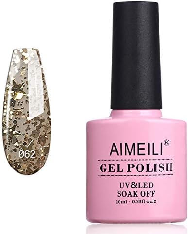 AIMEILI Soak Off UV LED Gel Nail Polish - Clear Rose Nude (022) 10ml