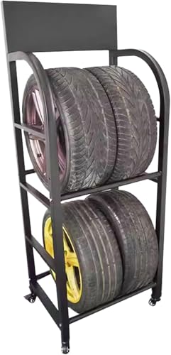 JDXQBLD Tyre Rack With Wheels