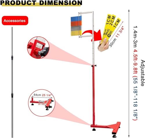 Pole de testeur de formation de saut vertical pour verifier la detente - 6