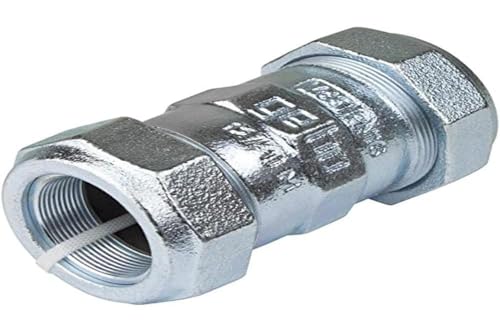 Gebo Armaturen 01.150.02.02 Gebo-Raccordo a Morsetto in ghisa malleabile, da Entrambi i Lati, 26,9 x 26,9 mm, 3/4"