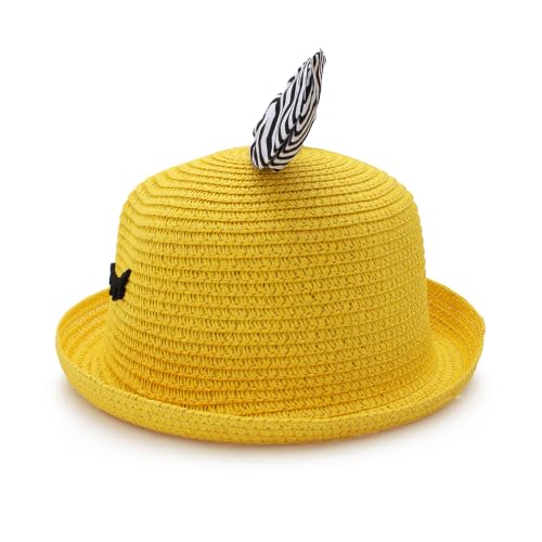 Image of VRITRAZ Baby Boy's and Girl's Kids Children Cute Printed Cartoon Gift Summer Fancy Dress Straw Fasion Hat Cap 1
