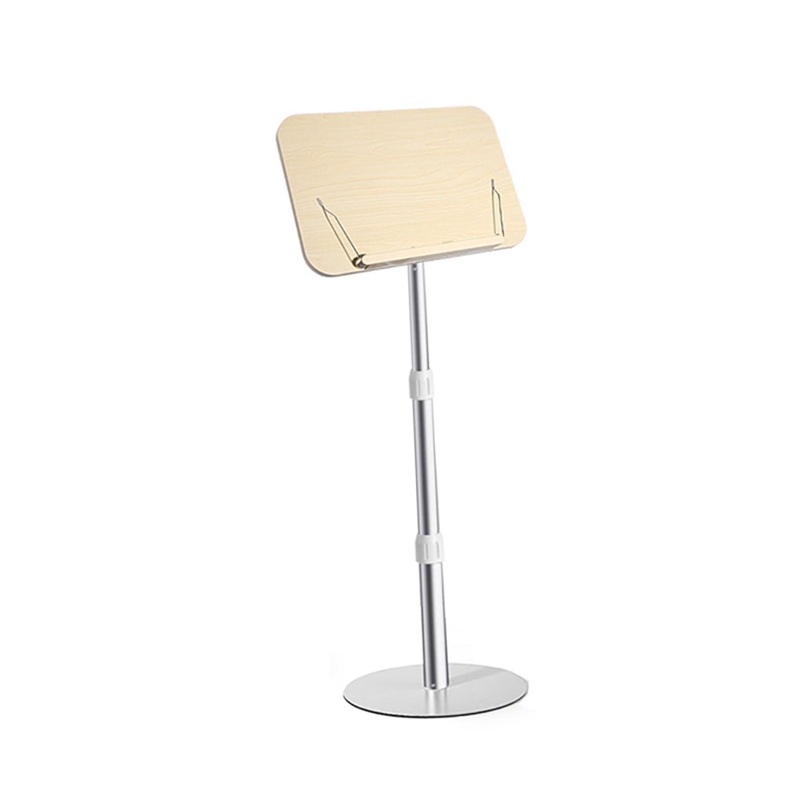 Genérico Soporte Ajustable para Libros y Recetas con Pinzas para páginas, Altura de 60 a 110 cm, Capacidad de 25 kg, hogar, la Oficina, la Cocina, la Lectura y la Cocina.