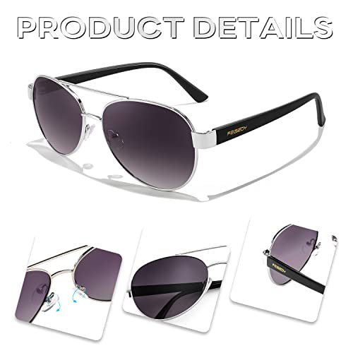 Image of FEISEDY Classic Aviator Sunglasses for Women Pilot Polarized Sunglasses Men UV400 Protection for Driving Fishing Golf B4109