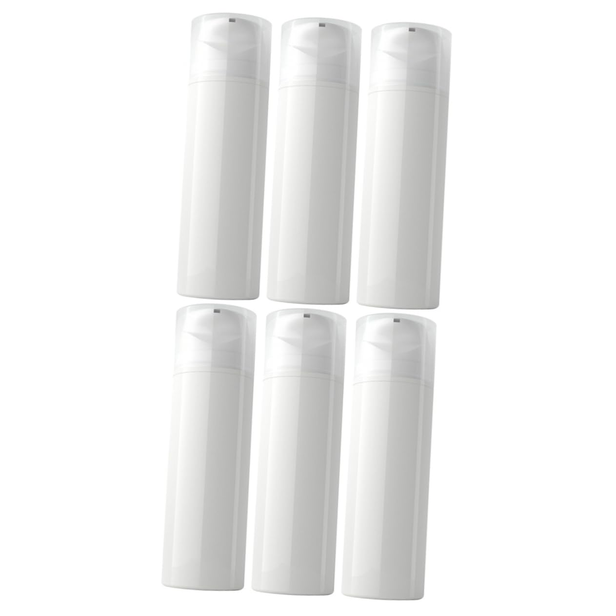 DOITOOL 6 Stk Reiseflaschen Spender für Seifenflaschen Lotion-Pumpflasche Kosmetikbehälter Spenderbehälter für Make-up Emulsionsspender Vakuumflasche Weiß