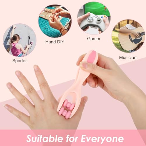 Image of HANNEA Finger Acupressure Roller Massager Machine For Pain Relief | Targeted Finger Pressure, Helps Ease Daily Tension, Dual Row Roller, Compact Hand Design, Portable Use, Cleaning Guidance