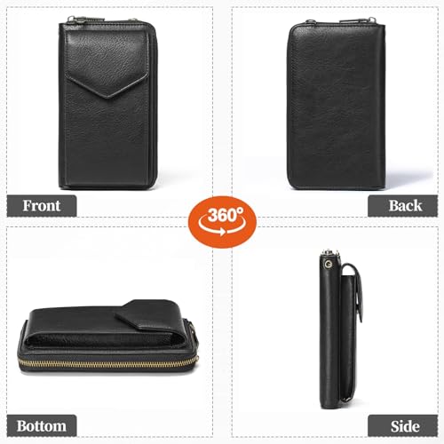 Image of SENDEFN Small Crossbody Cell Phone Purse for Women Leather Cellphone Bags Wallet Purses with Multi Card Slots