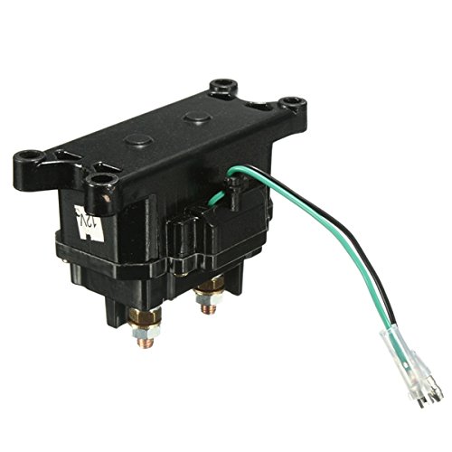 NICOLIE Universale 12V Relè Solenoide Contattore Winch Interruttore A Bilanciere Per Atv Utv Nero