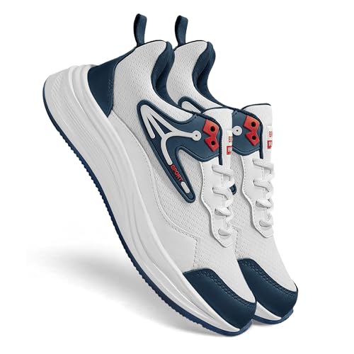 Image of BRUTON Dash-X Men's Running Shoes | Lightweight Sports Shoes for Men | Comfortable Walking Jogging Gym Shoes | Breathable Lace-Up Training Footwear