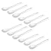 Schramm® 12 Stück Porzellan Eierlöffel weiss Eier Löffel Teelöffel Servierlöffel Kaffeelöffel Dessertlöffel Mokkalöffel Dip Löffel 12er Pack
