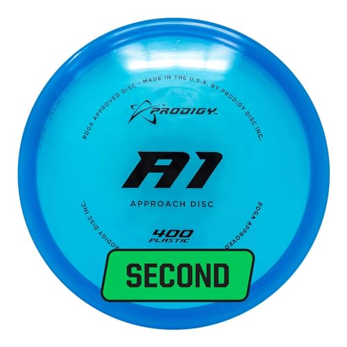 Prodigy Disc Factory Second 400 A1 Approach Golf Disc | Overstable Disc Golf Approach Disc | Great Grip Even When Wet | Consistent and Reliable in All Wind Conditions | 170-174g (Colors May Vary)