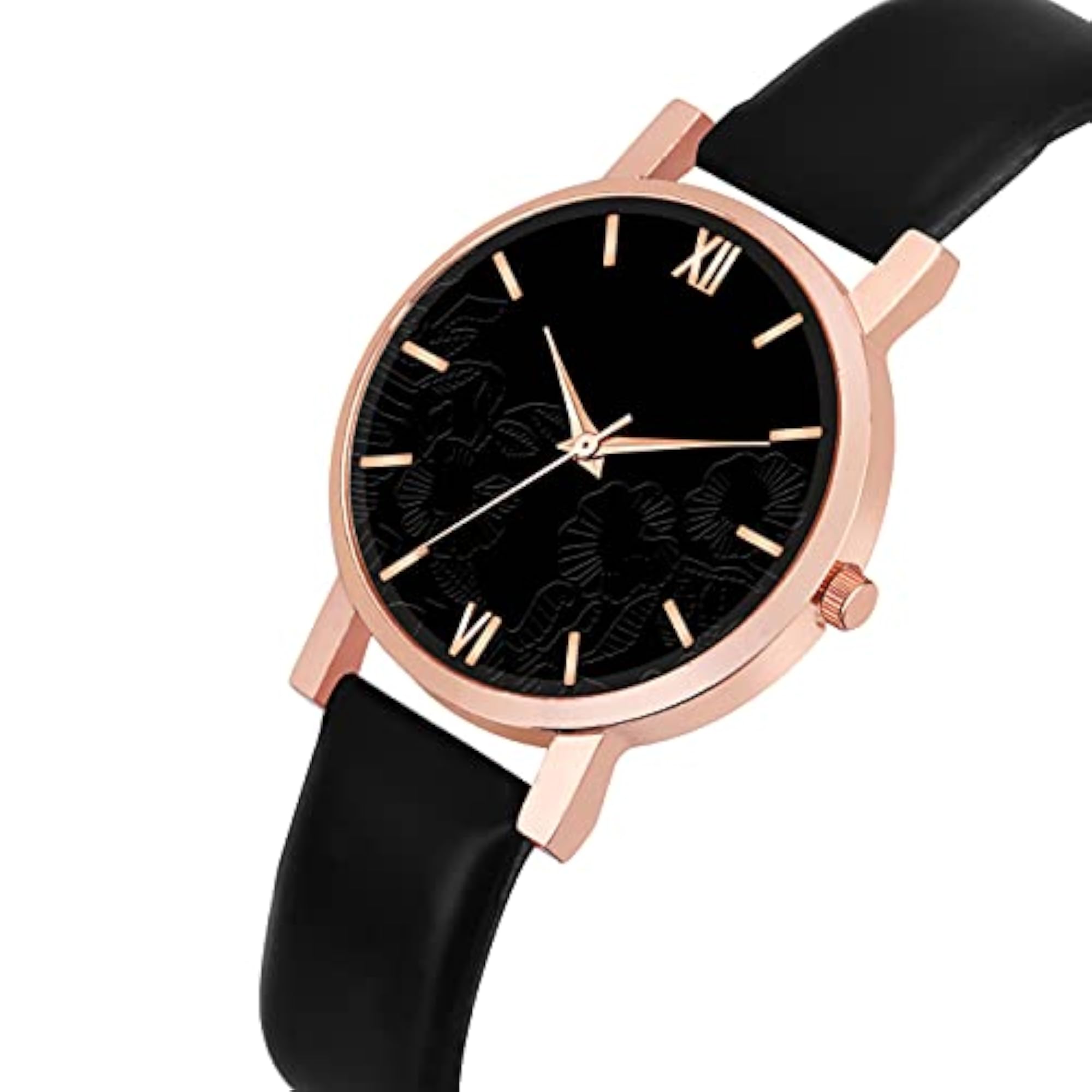 Analog Multicolor Dial Leather Strap Watch for Girls