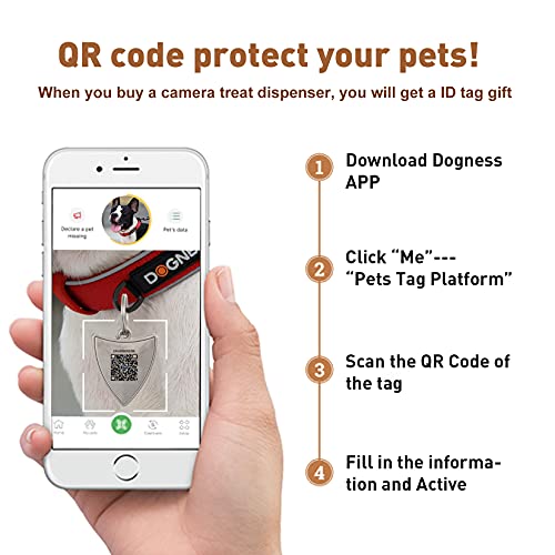 DOGNESS Smart Pet Camera: Dog Camera with Treat Dispenser and Phone App for Pet Viewing, Full HD WiFi Night Vision, Two… - Image 6