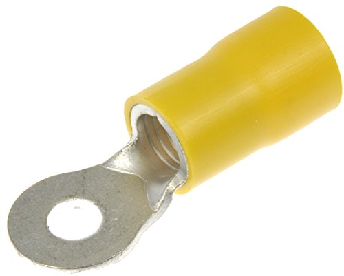 Dorman 86460 4 Gauge Ring Terminal 5/16 Yellow, 2 Pack Universal Fit