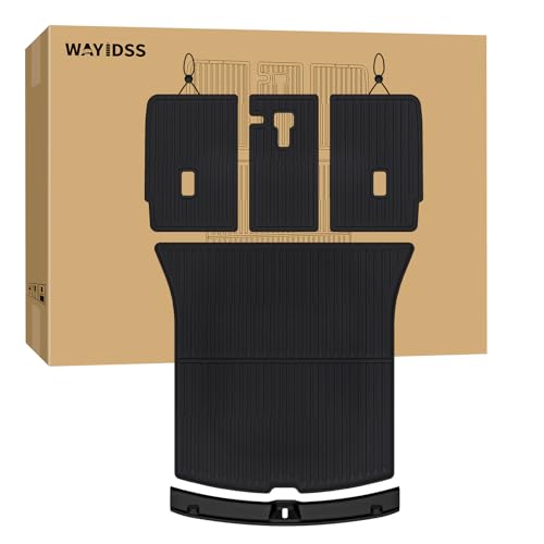 Cargo Mat with Backrest Protection for 2025 2026 Tesla Model Y Juniper 5 Seat, TPE All Weather...