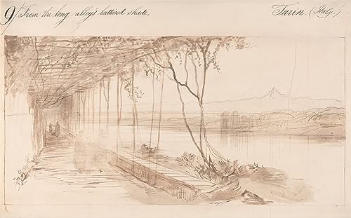 Tableau Turin Italie Edward Lear pour habiller un mur vide de chambre en 60x90cm