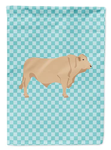 Drapeau de jardin vache Charolais résistant aux UV imprimé double face - 2