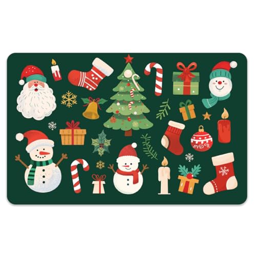 Peacoblue Calcomanía para tarjeta bancaria con bonito patrón de Navidad, tarjeta de crédito y débito, protector de piel personalizado, 4 estilos a prueba de arañazos y estética, para tarjetas de