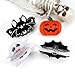 4 Pack Halloween Hair Claw Clips for Women Girls Pumpkin Ghost Spider Web Bat Acetate Hair Clips Hair Banana Barrettes Hair Accessories Nonslip Halloween Hair Clip