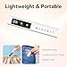 Makartt UV Nail Lamp, Handheld Flash Cure Lamp with Painless Mode Rechargeable Portable Nail Light 800mAh with LCD Display & 3 Timers for Home & Salon(White)