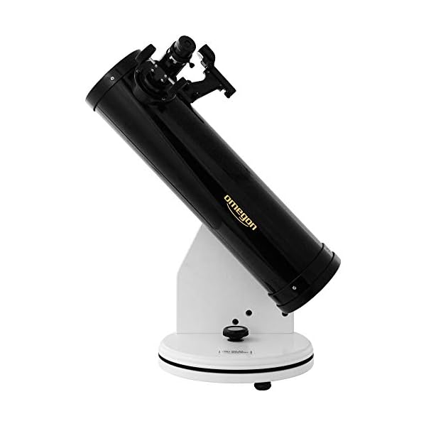 Omegon Dobson Teleskop N 102/640 DOB | Einsteigerfreundlich | Kompaktes Design | Leicht zu bedienen | Ideales Teleskop für Mond und Planeten | Für Familien geeignet | Astronomie für Garten & Balkon