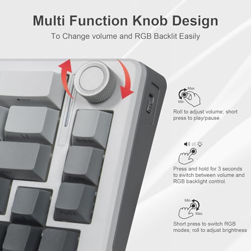 Teclado Mecánico Z-68 Three 65% Inalámbrico Bluetooth miniatura 7