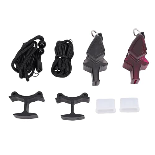 Silbato deportivo ABS con diseño dual y agarre de silicona miniatura 5
