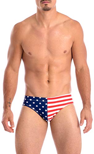 Gary Majdell Sport Men's Usa Flag Stars Hot Body Bikini Swimsuit Stars And Stripes Medium #TOP8