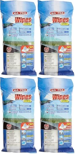 Lingettes vitres voiture Mafra Wipes Clean pour pare-brise et écrans