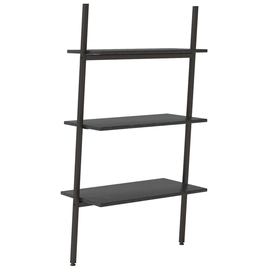 SYDE Scaffale inclinato in acciaio 3 ripiani nero 116 cm