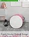 LANGYASHAN Storage Bin, Canvas Fabric Collapsible Organizer Basket for Laundry Hamper,Toy Bins,Gift Baskets, Bedroom, Clothes,Baby Nursery (Round Castle)