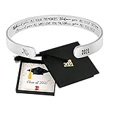 Graduation Gift For Her Daughter Sister Girlfriend Best Friend Granddaughter Niece Class of 2021 Behind You All Your Memories Before You All Your Dreams Bracelet