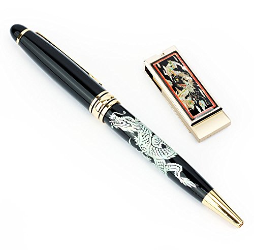 Mother Of Pearl Samsung 8Gb Swivel Thumb Flash Drive Memory Stick Usb 2.0 Dragon Cloud String Strap Lanyard Retractable Medium Point German Black Ink Ballpoint Pen Executive Gift Set #TOP2