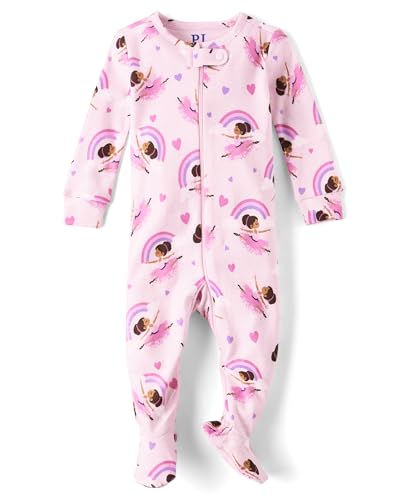 The Children's Place boys And Toddler Long Sleeve Zip-front One Piece Footed Pajama Snug Fit 100% Cotton