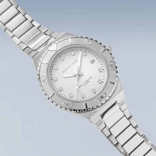 BERING Damen Uhr Quarz Movement - Classic Collection mit Edelstahl und Saphirglas 18936-704 - Wasserdicht: 10 ATM – Ansicht 3